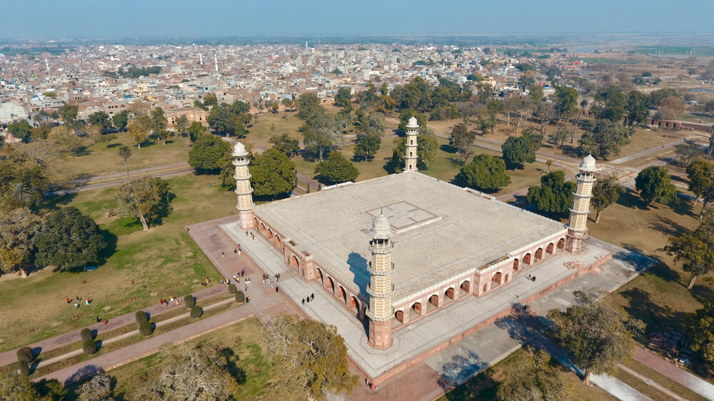 top view of Jahangir Tomb