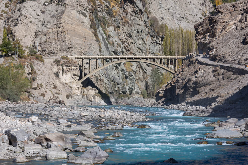 Hunza River view from Altit Fort