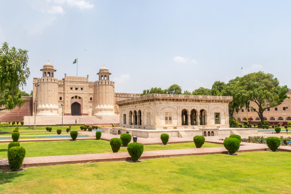 Garden of Lahore Fort Pakistan