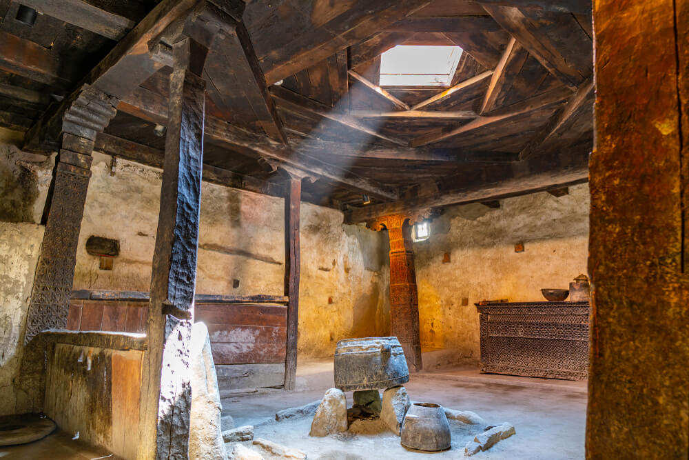 Inside area of Altit Fort Pakistan