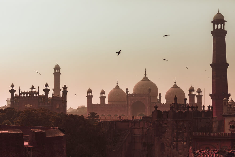 Mosque of Lahore Fort in Pakistan