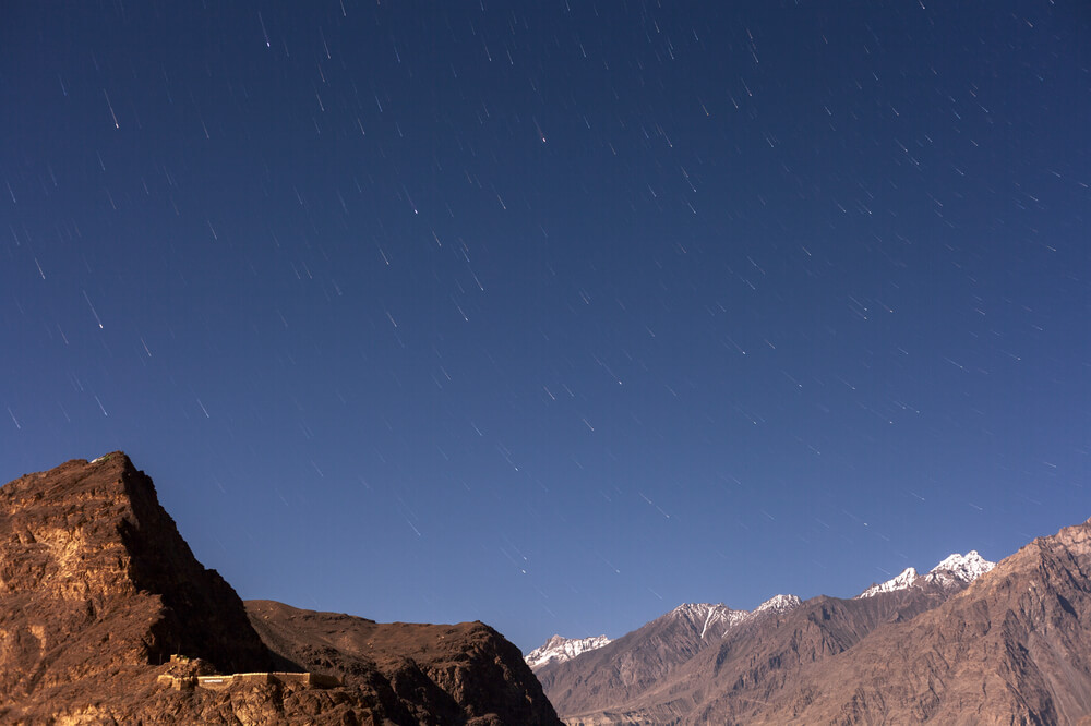 Sky view in Kharphocho Fort in pakistan