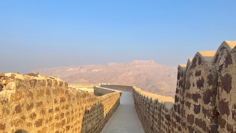 Walkway inside Miri Fort Pakistan