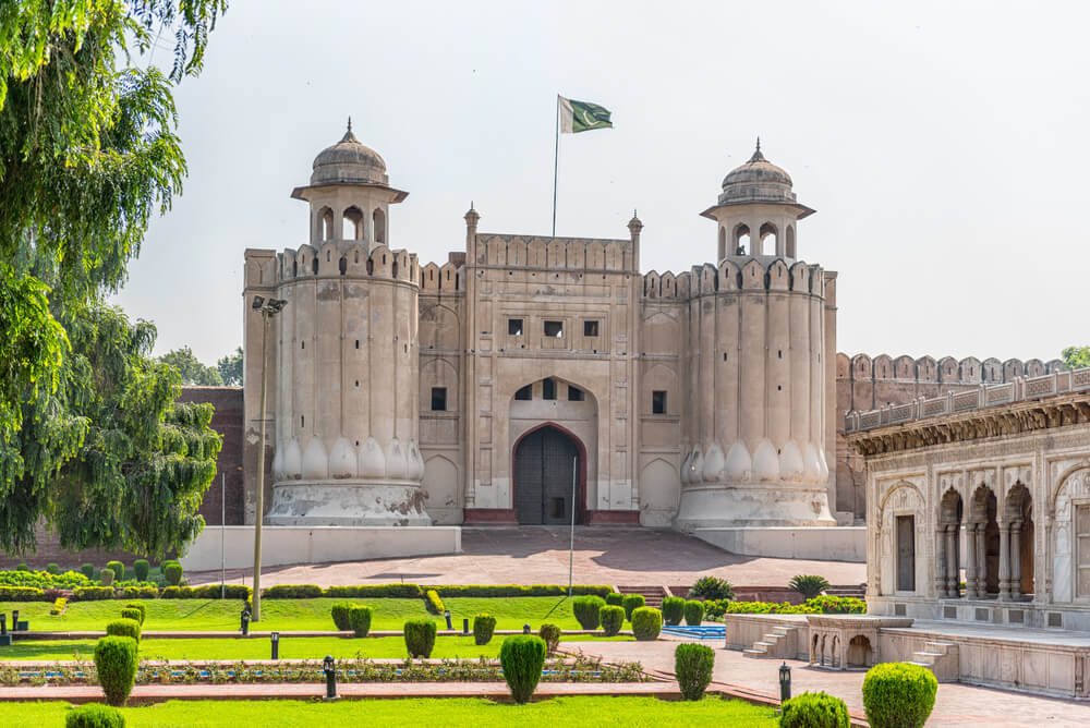 Garden of Lahore Fort Pakistan