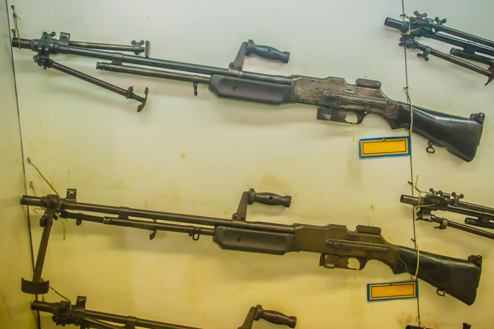 Gun display at Swat Museum